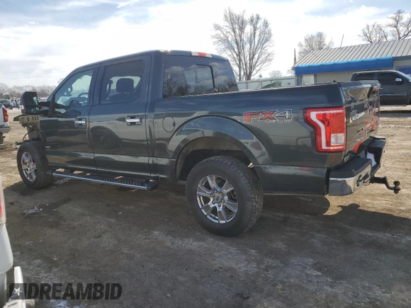 2015 Ford F-150 XLT with VIN 1FTEW1EG7FKD27007, listed as a Copart auction lot 46314205 with 156,171 mi miles and Salvage Title. Bid and sale history available at carsss.com. Image 2.