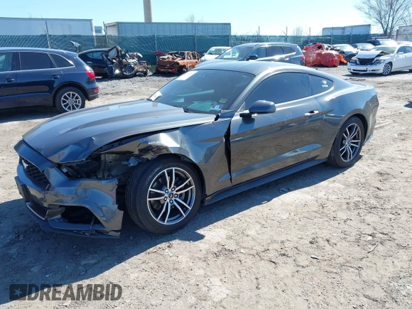 2017 Ford Mustang EcoBoost with VIN 1FA6P8TH4H5309254, listed as a IAAI auction lot 41904766 with 92,798 mi miles. Bid and sale history available at carsss.com. Image 2.