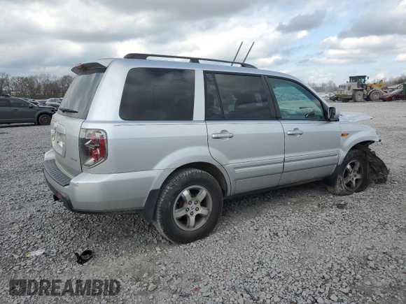 2008 Honda Pilot EX-L with VIN 5FNYF28728B002229, listed as a Copart auction lot 44395995 with Not Provided miles and Salvage Title. Bid and sale history available at DreamBid. Image 3.