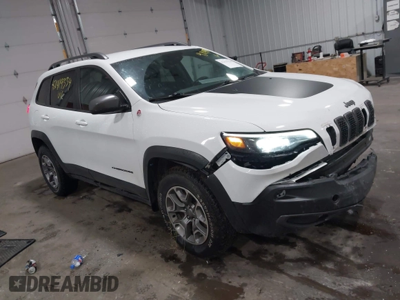 2021 Jeep Cherokee Trailhawk with VIN 1C4PJMBX8MD139644, listed as a IAAI auction lot 42419334 with 68,333 mi miles and . Bid and sale history available at DreamBid. Image 1.