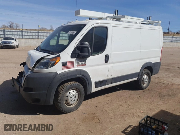 2021 Ram ProMaster Cargo with VIN 3C6LRVNG1ME576187, listed as a Copart auction lot 81195664 with Not Provided miles and Salvage Title. Bid and sale history available at DreamBid. Image 1.