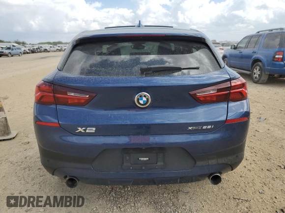 2022 BMW X2 xDrive28i with VIN WBXYJ1C01N5U27511, listed as a Copart auction lot 78460654 with 71,760 mi miles and Salvage Title. Bid and sale history available at carsss.com. Image 6.