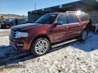 2017 Ford Expedition EL Platinum with VIN 1FMJK1MT7HEA52308, listed as a Copart auction lot 42376245 with 108,063 mi miles and Salvage Title. Bid and sale history available at carsss.com. Image 1.