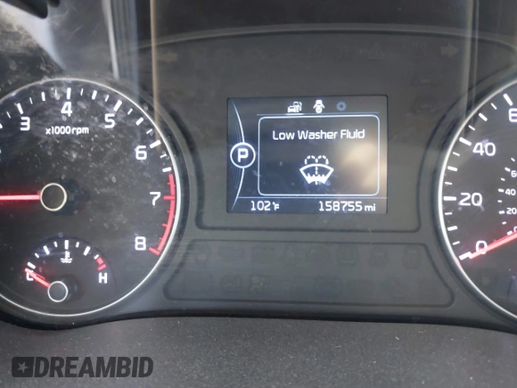 2016 Kia Optima LX with VIN 5XXGT4L31GG041619, listed as a IAAI auction lot 42603879 with 158,755 mi miles and . Bid and sale history available at DreamBid. Image 7.