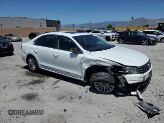 2017 Volkswagen Passat SE with VIN 1VWBT7A30HC013663, listed as a Copart auction lot 58043215 with 76,708 mi miles and Salvage title. Bid and sale history available at DreamBid. Image 4.