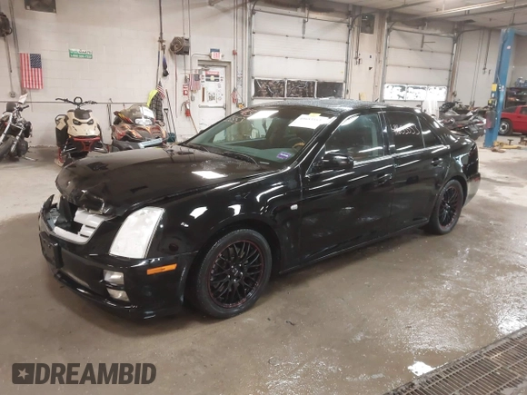 2005 Cadillac STS with VIN 1G6DW677450156901, listed as a IAAI auction lot 41653553 with 125,150 mi miles. Bid and sale history available at carsss.com. Image 2.