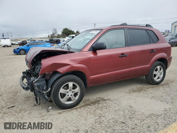 2007 Hyundai Tucson GLS with VIN KM8JM12B17U526343, listed as a Copart auction lot 49310195 with 180,418 mi miles and Salvage Title. Bid and sale history available at carsss.com. Image 1.