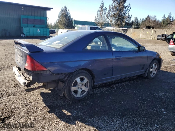 2001 Honda Civic EX with VIN 1HGEM22961L119335, listed as a Copart auction lot 46920775 with 257,675 mi miles and Salvage Title. Bid and sale history available at carsss.com. Image 3.
