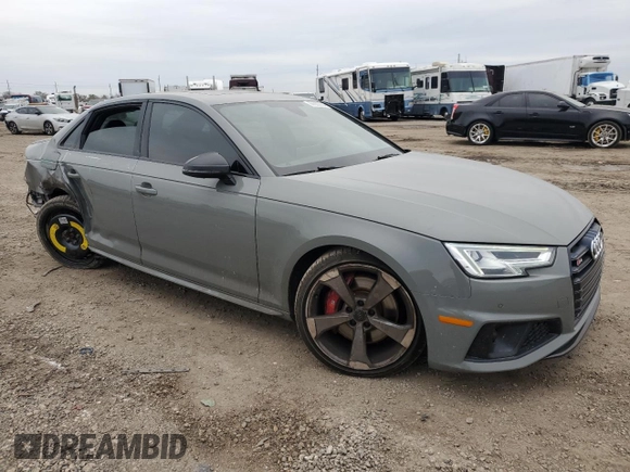 2019 Audi S4 Prestige with VIN WAUC4AF45KA108531, listed as a Copart auction lot 86663884 with 48,624 mi miles and Salvage Title. Bid and sale history available at carsss.com. Image 4.