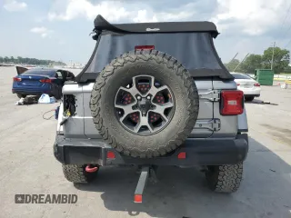 2018 Jeep Wrangler Unlimited Rubicon with VIN 1C4HJXFG4JW236436, listed as a Copart auction lot 60782365 with Not provided miles and Salvage title. Bid and sale history available at DreamBid. Image 6.