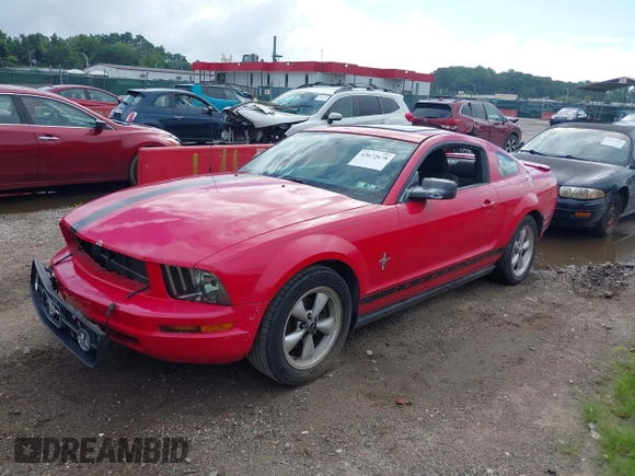 2007 Ford Mustang Deluxe with VIN 1ZVFT80N875206771, listed as a IAAI auction lot 42672678 with 163,045 mi miles and . Bid and sale history available at DreamBid. Image 2.
