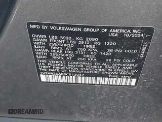 2025 Volkswagen Atlas SE with VIN 1V2HR2CA8SC512047, listed as a IAAI auction lot 42666603 with 6,398 mi miles and . Bid and sale history available at DreamBid. Image 9.