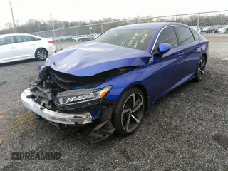 2019 Honda Accord Sedan Sport 1.5T with VIN 1HGCV1F34KA140265, listed as a IAAI auction lot 35917548 with 38,909 mi miles. Bid and sale history available at carsss.com. Image 2.