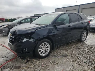 2021 Chevrolet Equinox LS with VIN 3GNAXHEV5MS100460, listed as a Copart auction lot 46608185 with 25,868 mi miles and Salvage Title. Bid and sale history available at carsss.com. Image 1.