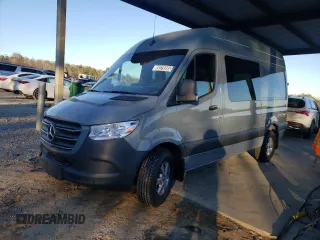 2024 Mercedes-Benz Sprinter Cargo with VIN W1W4NBHY6RP664787, listed as a Copart auction lot 89379995 with 1,366 mi miles and Salvage Title. Bid and sale history available at carsss.com. Image 1.