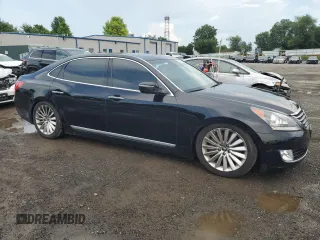 2016 Hyundai Equus Signature with VIN KMHGH4JH4GU105044, listed as a Copart auction lot 62558105 with 145,500 mi miles and Salvage title. Bid and sale history available at DreamBid. Image 4.
