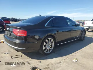 2014 Audi A8 3.0T with VIN WAURGAFD7EN011250, listed as a Copart auction lot 83664654 with 102,924 mi miles and Salvage title. Bid and sale history available at DreamBid. Image 3.