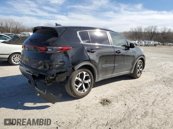 2020 Kia Sportage LX with VIN KNDPM3AC8L7824319, listed as a Copart auction lot 46000485 with 60,092 mi miles and Salvage Title. Bid and sale history available at DreamBid. Image 3.