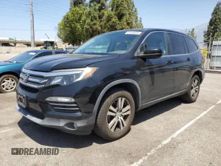 2016 Honda Pilot EX-L with VIN 5FNYF5H73GB059605, listed as a Copart auction lot 61434355 with 137,247 mi miles and Salvage title. Bid and sale history available at DreamBid. Image 1.