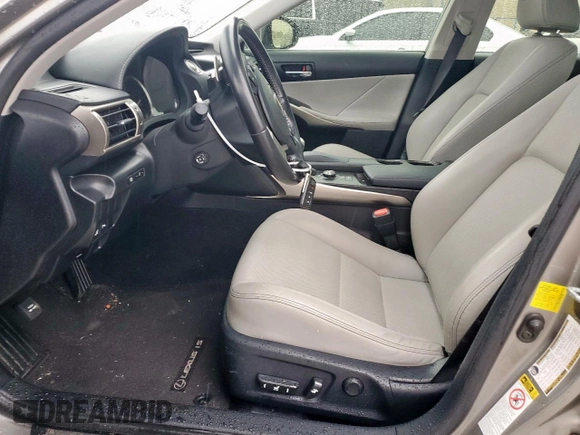2016 Lexus IS 200t with VIN JTHBA1D22G5027509, listed as a Copart auction lot 60211255 with 59,309 mi miles and Salvage title. Bid and sale history available at DreamBid. Image 7.