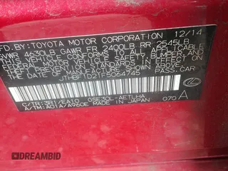 2015 Lexus IS 250 с VIN JTHBF1D21F5064745, выставлен на аукционе IAAI как лот 42435635 с пробегом 149 220 миль миль и . История ставок и продаж доступна на DreamBid. Изображение 9.