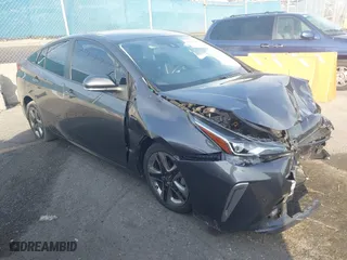 2022 Toyota Prius L Eco with VIN JTDKAMFU2N3168011, listed as a IAAI auction lot 41602356 with 34,977 mi miles. Bid and sale history available at carsss.com. Image 1.