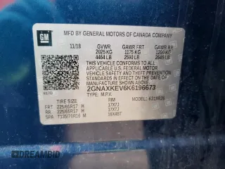 2019 Chevrolet Equinox LT with VIN 2GNAXKEV6K6196673, listed as a Copart auction lot 52433565 with 86,956 mi miles and Clean Title. Bid and sale history available at DreamBid. Image 13.