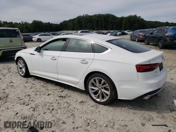 2020 Audi A5 Sportback Premium with VIN WAUANCF51LA008050, listed as a Copart auction lot 68305083 with 56,398 mi miles. Bid and sale history available at carsss.com. Image 2.