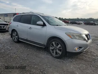 2013 Nissan Pathfinder Platinum with VIN 5N1AR2MM6DC665424, listed as a Copart auction lot 62235935 with 200,013 mi miles and Clean title. Bid and sale history available at DreamBid. Image 4.