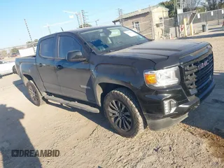 2021 GMC Canyon 2WD Elevation with VIN 1GTG5CEN6M1258058, listed as a IAAI auction lot 41146462 with 147,277 mi miles. Bid and sale history available at carsss.com. Image 1.