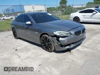 2013 BMW 5 Series 528i xDrive with VIN WBAXH5C59DDW15539, listed as a IAAI auction lot 41961479 with 133,052 mi miles. Bid and sale history available at carsss.com. Image 1.