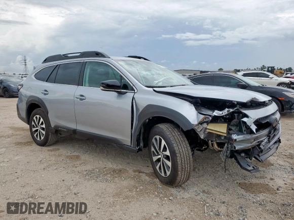 2025 Subaru Outback Premium with VIN 4S4BTADC7S3118392, listed as a Copart auction lot 61748045 with 7,605 mi miles and Salvage title. Bid and sale history available at DreamBid. Image 4.