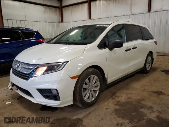 2018 Honda Odyssey LX with VIN 5FNRL6H26JB026483, listed as a Copart auction lot 43139325 with 45,364 mi miles and Clean Title. Bid and sale history available at carsss.com. Image 1.