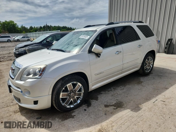 2012 GMC Acadia Denali with VIN 1GKKVTED1CJ235906, listed as a Copart auction lot 61618405 with 140,553 mi miles and Salvage title. Bid and sale history available at DreamBid. Image 1.