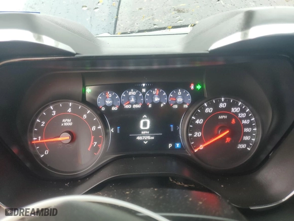 2019 Chevrolet Camaro ZL1 with VIN 1G1FK1R60K0111144, listed as a Copart auction lot 43147475 with 46,725 mi miles and Salvage Title. Bid and sale history available at carsss.com. Image 9.