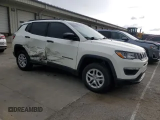 2017 Jeep Compass Sport с VIN 3C4NJDAB5HT620576, выставлен на аукционе Copart как лот 55347785 с пробегом 52 887 миль миль и Списание • Salvage title. История ставок и продаж доступна на DreamBid. Изображение 4.