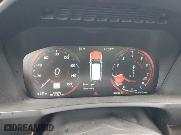 2016 Volvo XC90 T6 Momentum with VIN YV4A22PK7G1025139, listed as a Copart auction lot 56947235 with 132,999 mi miles and Salvage title. Bid and sale history available at DreamBid. Image 9.