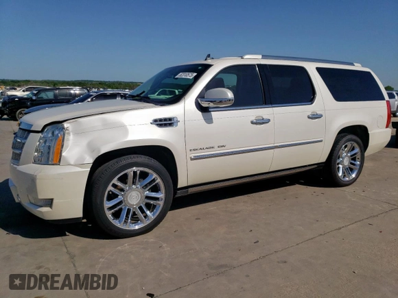 2011 Cadillac Escalade ESV Platinum z VIN 1GYS3KEF0BR265020, wystawiony jako Copart lot #52310575 z przebiegiem 122 949 mil mil oraz Czysty tytuł • Clean title. Historia ofert i sprzedaży dostępna na DreamBid. Obrazek 1.