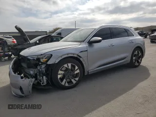 2022 Audi e-tron Premium z VIN WA1AAAGE6NB023412, wystawiony jako Copart lot #46035005 z przebiegiem 21 159 mil mil oraz Szkody całkowita. Historia ofert i sprzedaży dostępna na DreamBid. Obrazek 1.