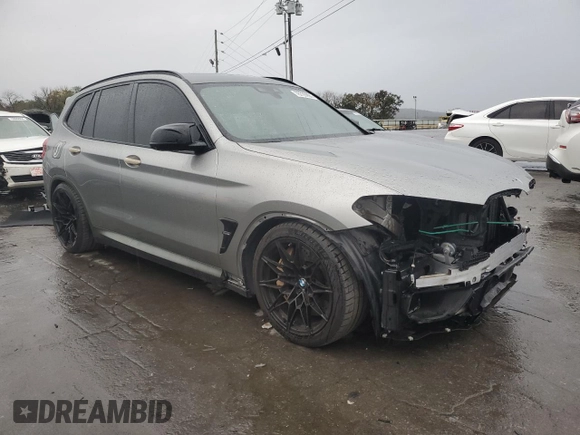 2020 BMW X3 M Competition with VIN 5YMTS0C06LLT10876, listed as a Copart auction lot 78739994 with 42,351 mi miles and Salvage title. Bid and sale history available at DreamBid. Image 4.