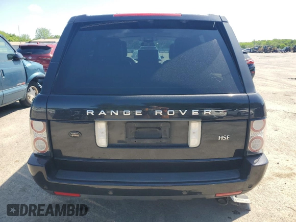 2011 Land Rover Range Rover HSE with VIN SALME1D43BA358396, listed as a Copart auction lot 57462145 with 161,192 mi miles and Salvage title. Bid and sale history available at DreamBid. Image 6.