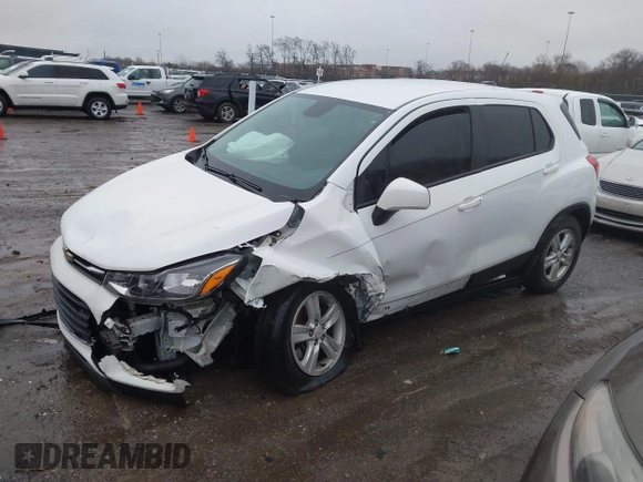 2021 Chevrolet Trax LS with VIN KL7CJKSB1MB310833, listed as a IAAI auction lot 41544231 with 1 mi miles. Bid and sale history available at carsss.com. Image 17.