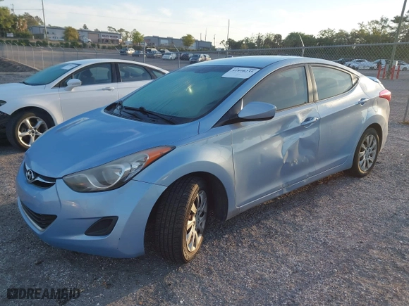 2012 Hyundai Elantra GLS with VIN KMHDH4AE8CU263602, listed as a IAAI auction lot 41898235 with 152,878 mi miles. Bid and sale history available at carsss.com. Image 2.