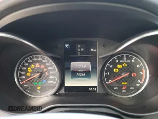 2018 Mercedes-Benz C 43 AMG with VIN 55SWF6EB3JU252235, listed as a Copart auction lot 85720424 with 74,266 mi miles and Salvage Title. Bid and sale history available at carsss.com. Image 9.