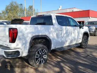 2021 GMC Sierra 1500 AT4 with VIN 3GTP9EED0MG412224, listed as a Copart auction lot 53502385 with 28,363 mi miles and Clean Title. Bid and sale history available at carsss.com. Image 4.