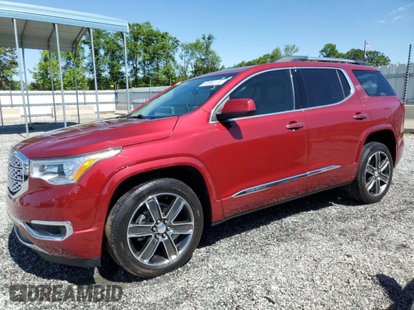 2019 GMC Acadia Denali with VIN 1GKKNXLS8KZ238312, listed as a Copart auction lot 55980115 with 57,994 mi miles and Salvage title. Bid and sale history available at DreamBid. Image 1.