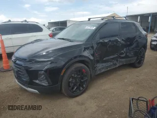 2022 Chevrolet Blazer LT z VIN 3GNKBHR43NS124679, wystawiony jako Copart lot #55776435 z przebiegiem 48 832 mil mil oraz Szkoda całkowita • Salvage title. Historia ofert i sprzedaży dostępna na DreamBid. Obrazek 1.