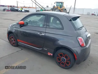 2017 FIAT 500e with VIN 3C3CFFGE1HT654296, listed as a IAAI auction lot 42085006 with 35,204 mi miles. Bid and sale history available at carsss.com. Image 3.