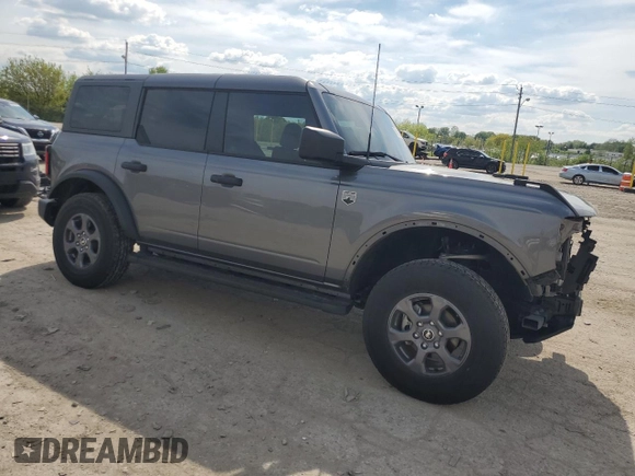 2023 Ford Bronco with VIN 1FMEE5BP3PLC01720, listed as a Copart auction lot 56186505 with 14,229 mi miles and Salvage title. Bid and sale history available at DreamBid. Image 4.