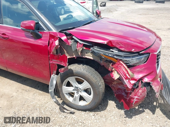 2021 Toyota Highlander L with VIN 5TDBZRBH8MS529396, listed as a IAAI auction lot 42708605 with 49,455 mi miles and . Bid and sale history available at DreamBid. Image 6.